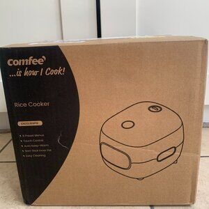 COMFEE' Mini Rice Cooker, 4 Cups, 6 Functions, Non-Stick, 24H Timer, Portable